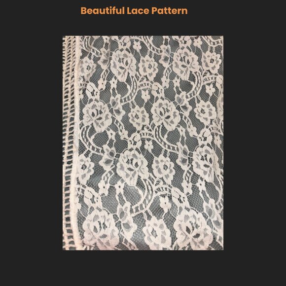 Never Worn Boho Torrid Mixed Lace and Pointelle Poncho-cream Sz 3/4 plus size - Picture 8 of 8